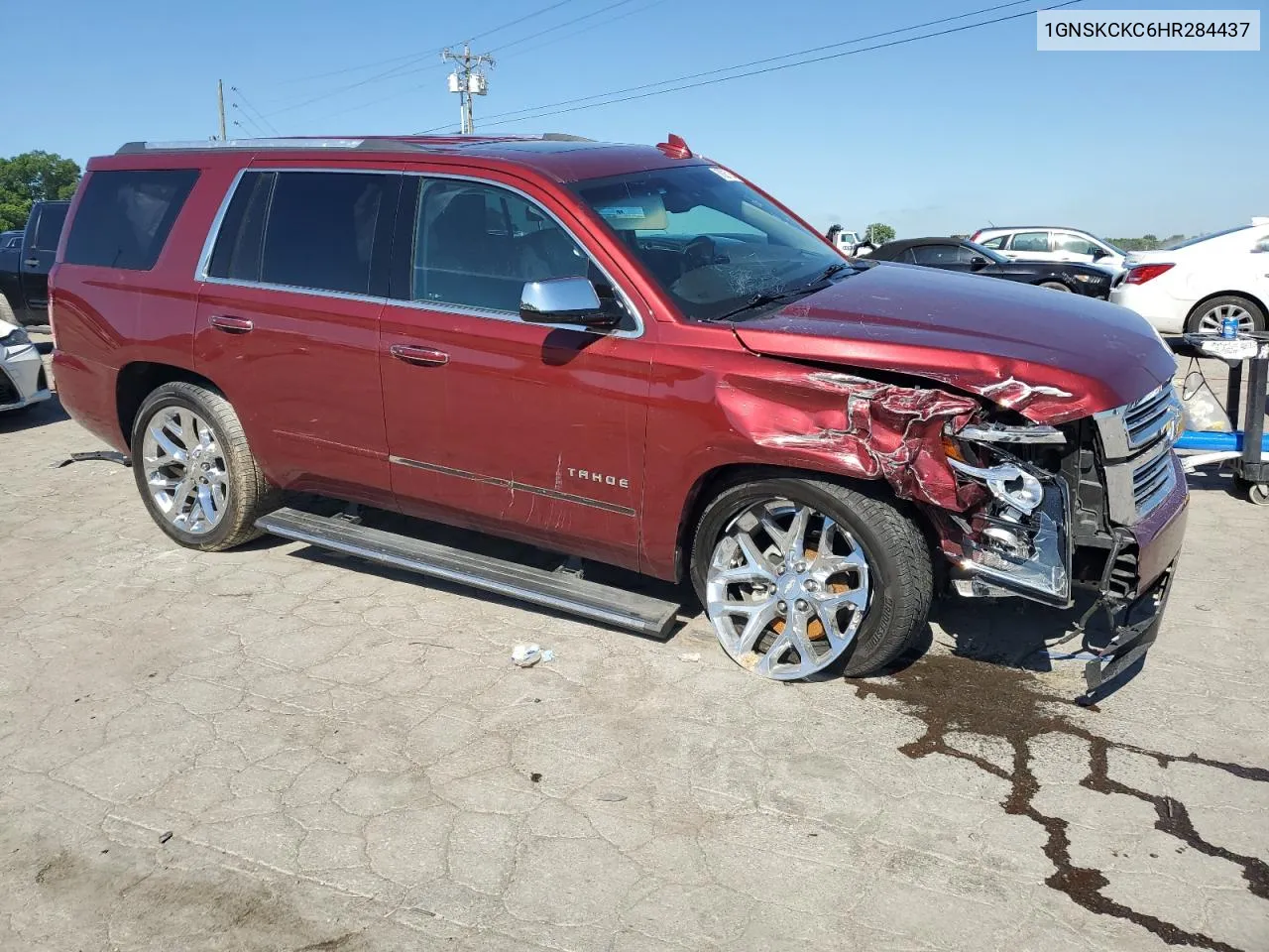 2017 Chevrolet Tahoe K1500 Premier VIN: 1GNSKCKC6HR284437 Lot: 58087134