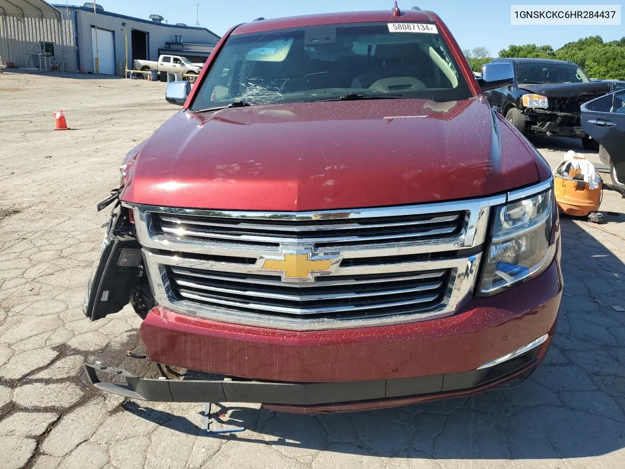 2017 Chevrolet Tahoe K1500 Premier VIN: 1GNSKCKC6HR284437 Lot: 58087134