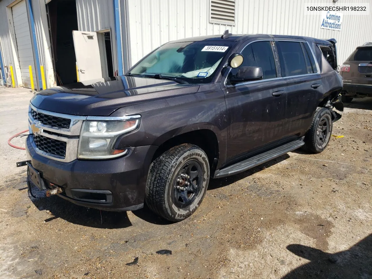 2017 Chevrolet Tahoe Police VIN: 1GNSKDEC5HR198232 Lot: 59151414