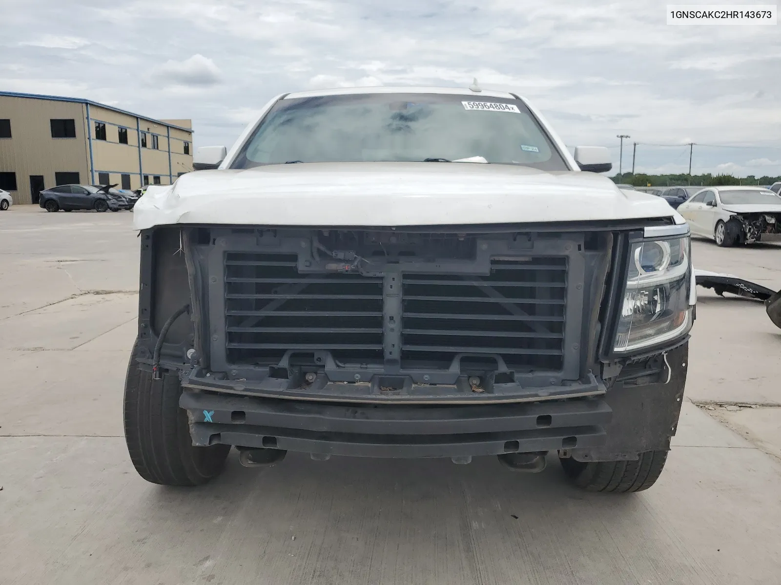 2017 Chevrolet Tahoe C1500 Ls VIN: 1GNSCAKC2HR143673 Lot: 59964804