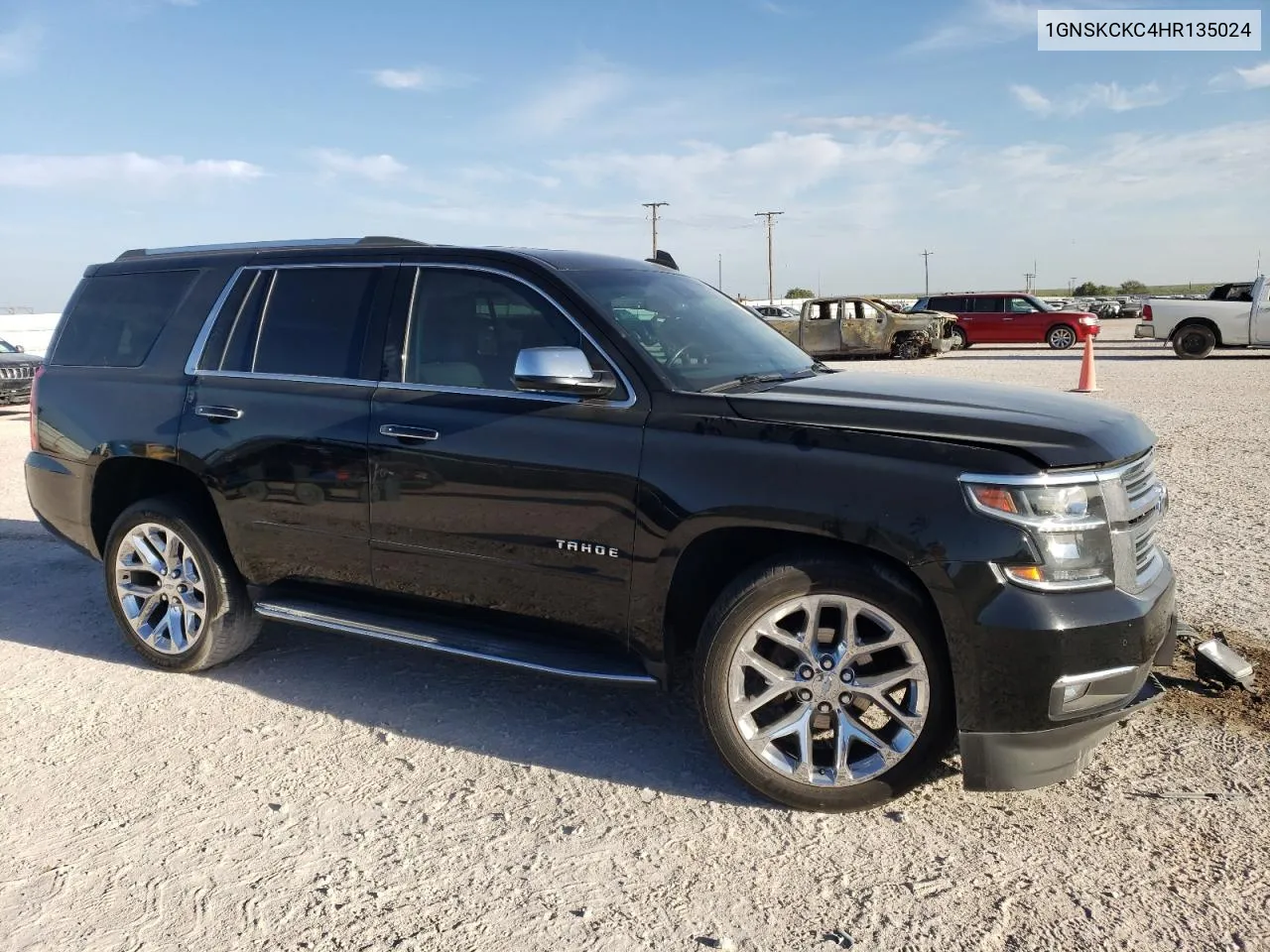 2017 Chevrolet Tahoe K1500 Premier VIN: 1GNSKCKC4HR135024 Lot: 61933714