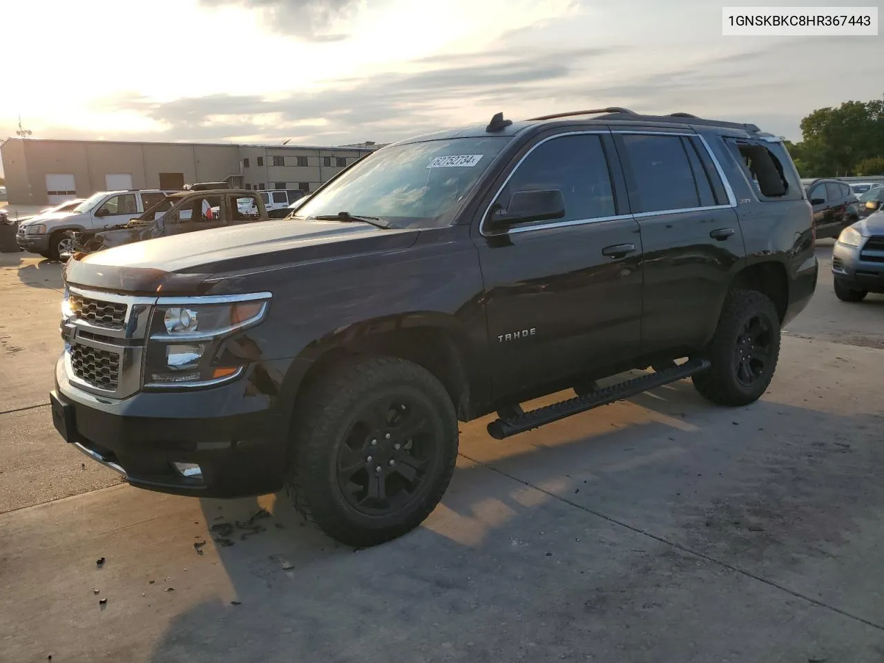 2017 Chevrolet Tahoe K1500 Lt VIN: 1GNSKBKC8HR367443 Lot: 62752734