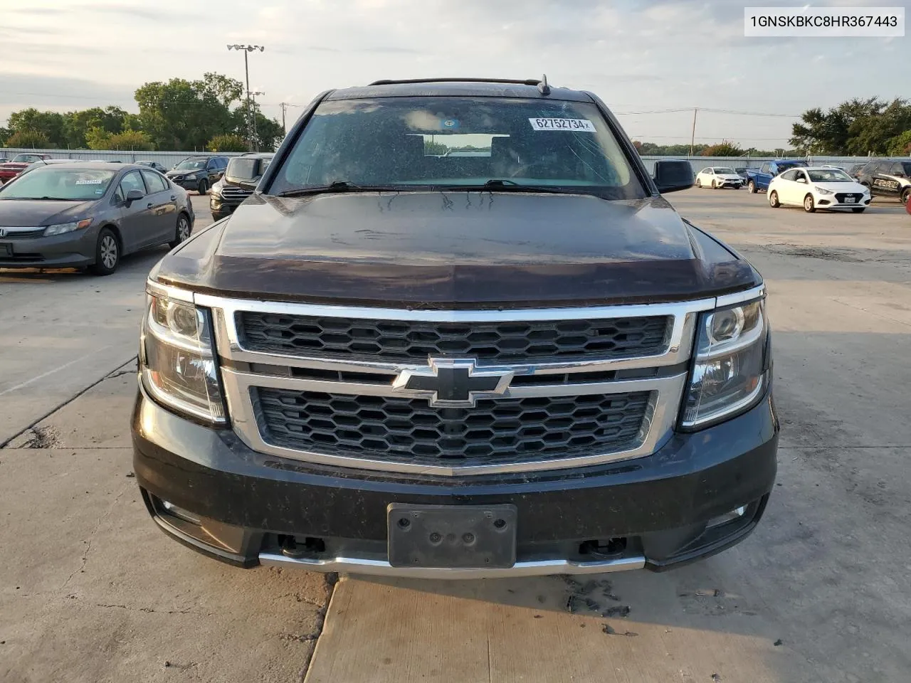 2017 Chevrolet Tahoe K1500 Lt VIN: 1GNSKBKC8HR367443 Lot: 62752734