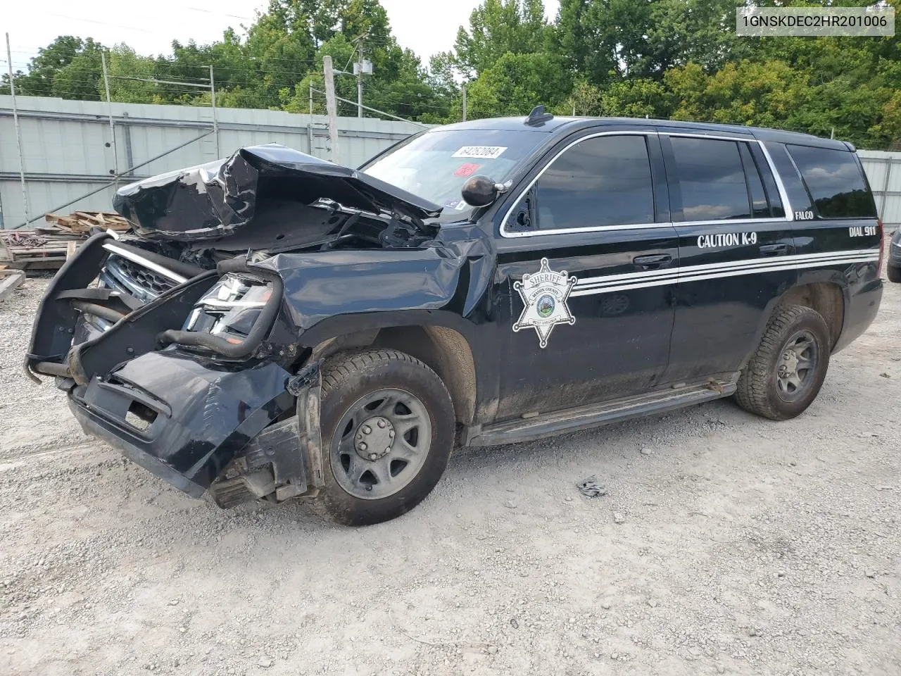 2017 Chevrolet Tahoe Police VIN: 1GNSKDEC2HR201006 Lot: 64252084