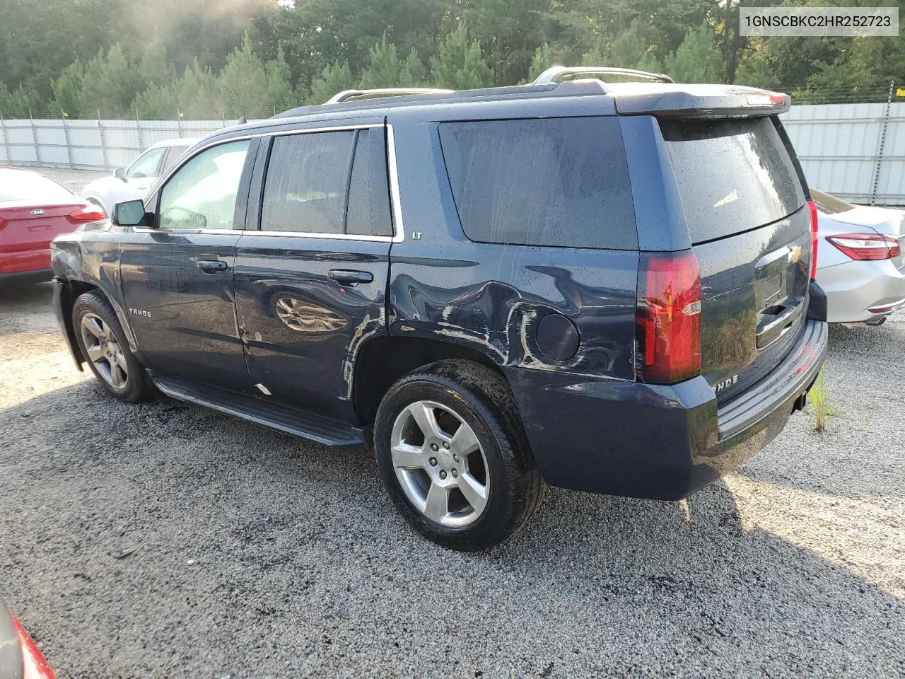 2017 Chevrolet Tahoe C1500 Lt VIN: 1GNSCBKC2HR252723 Lot: 66776344