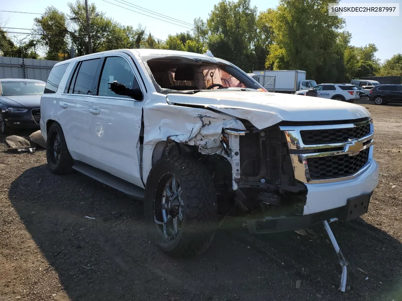 2017 Chevrolet Tahoe Police VIN: 1GNSKDEC2HR287997 Lot: 70189844