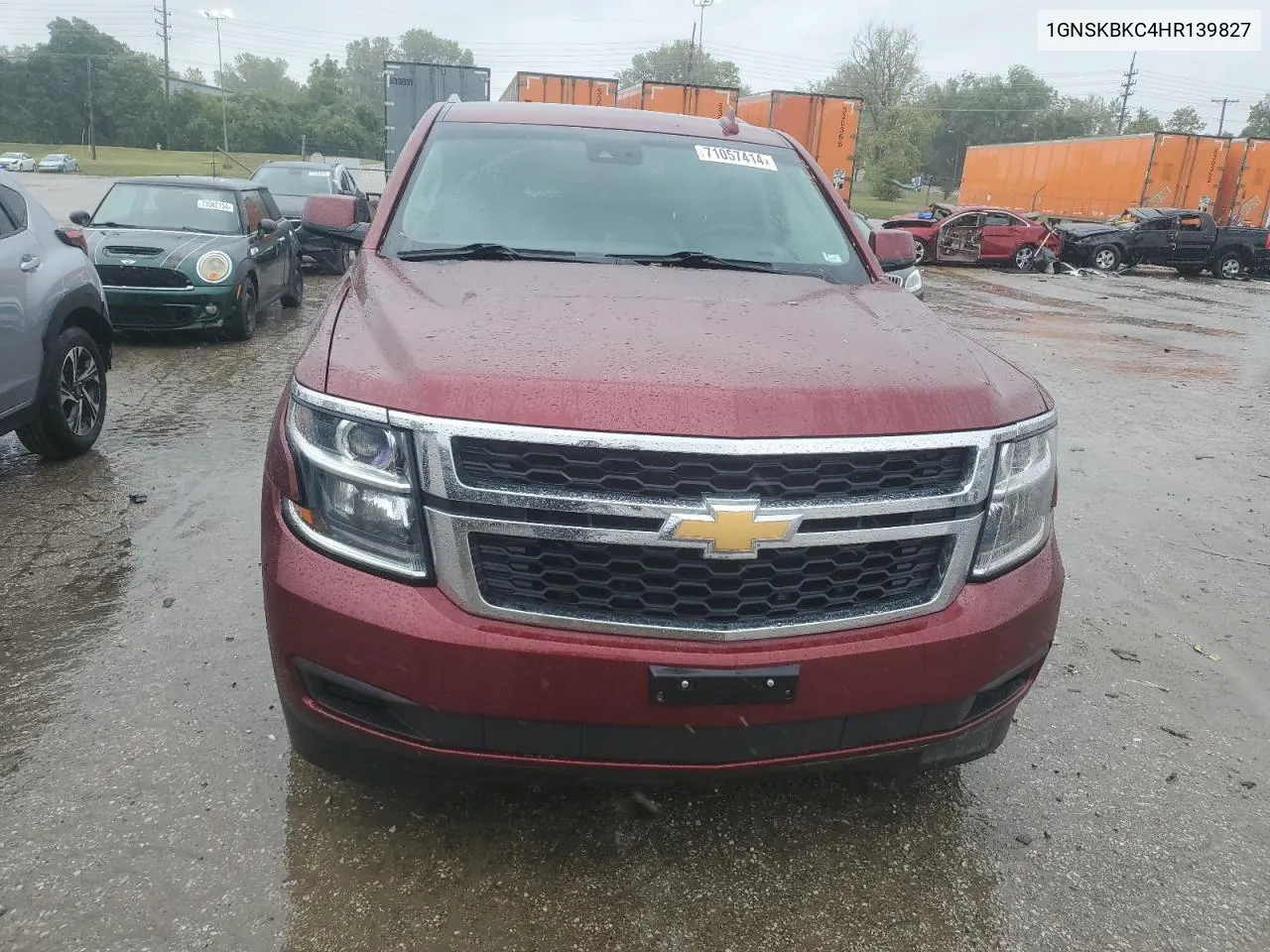 1GNSKBKC4HR139827 2017 Chevrolet Tahoe K1500 Lt