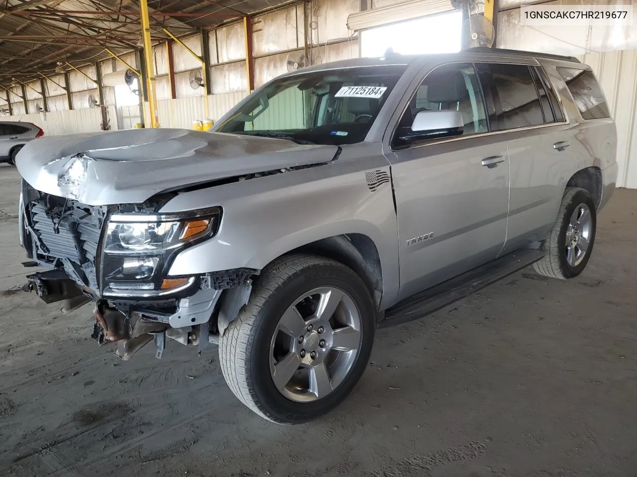 2017 Chevrolet Tahoe C1500 Ls VIN: 1GNSCAKC7HR219677 Lot: 71125184