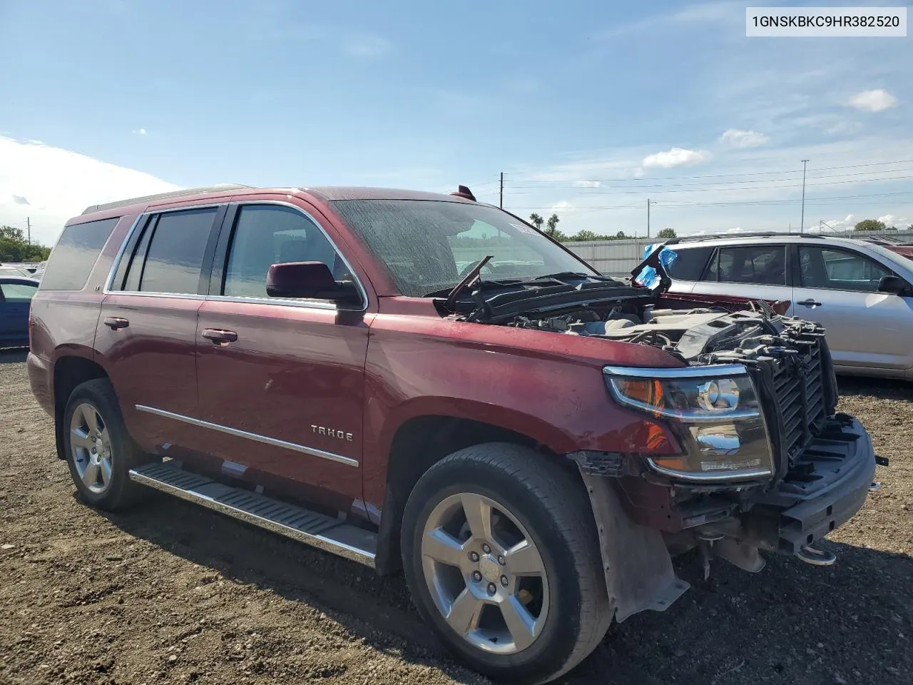 2017 Chevrolet Tahoe K1500 Lt VIN: 1GNSKBKC9HR382520 Lot: 71252134