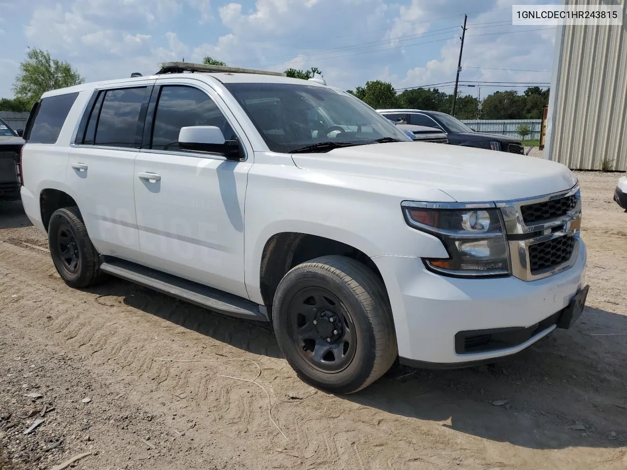 2017 Chevrolet Tahoe Police VIN: 1GNLCDEC1HR243815 Lot: 71675134