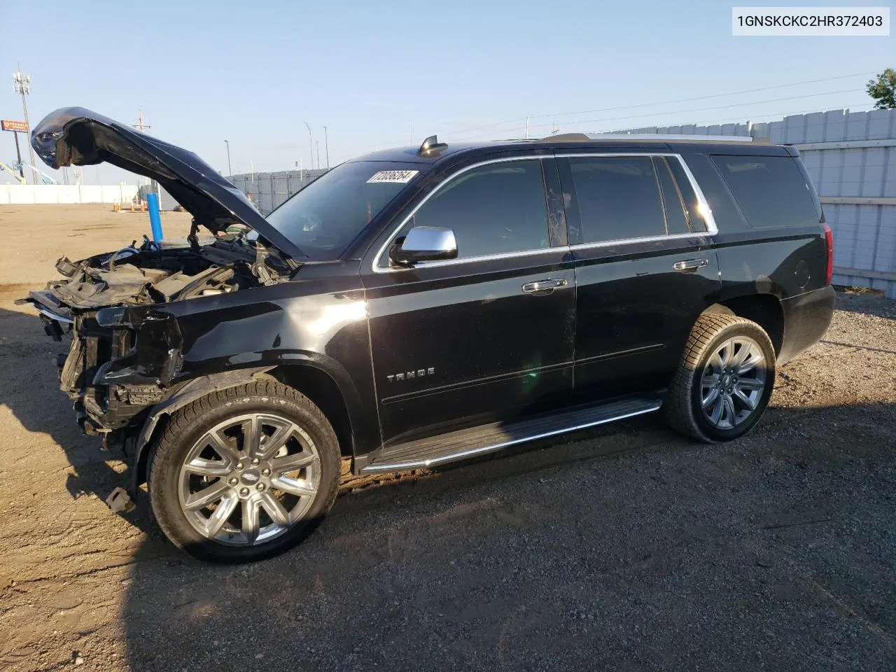 2017 Chevrolet Tahoe K1500 Premier VIN: 1GNSKCKC2HR372403 Lot: 72036264