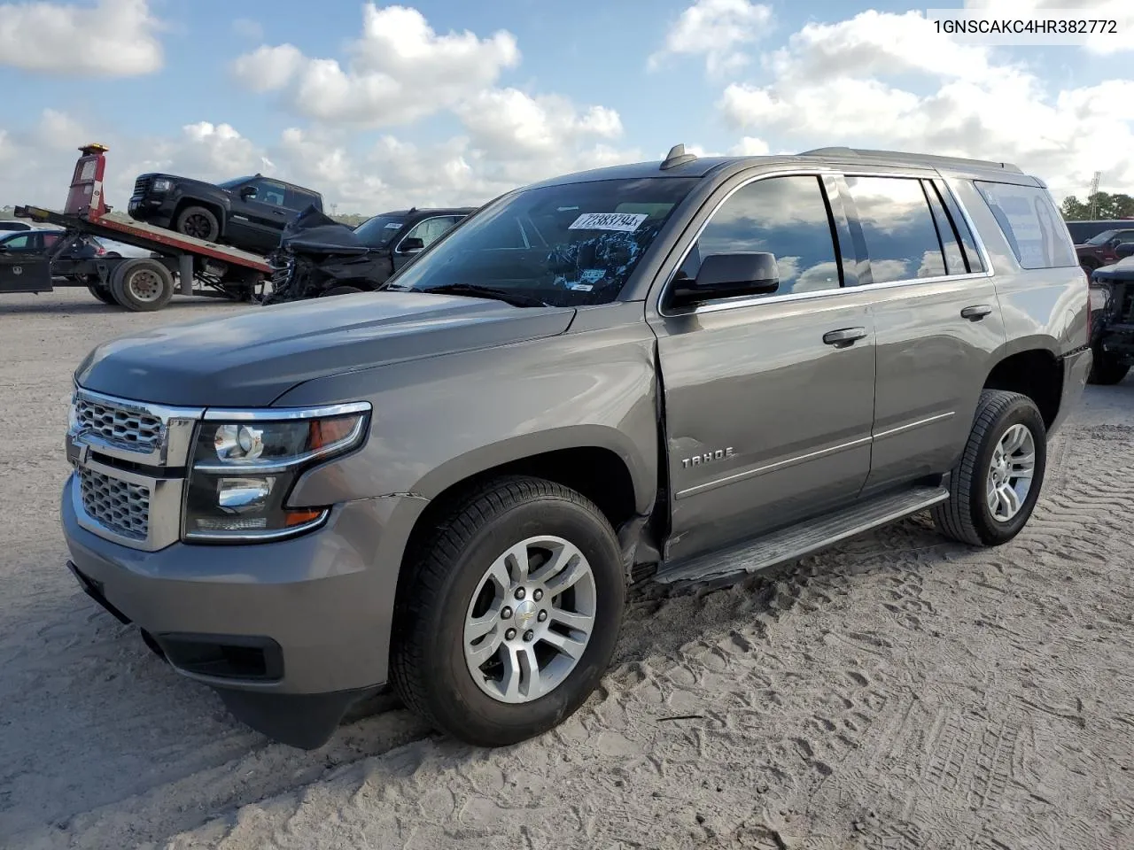 2017 Chevrolet Tahoe C1500 Ls VIN: 1GNSCAKC4HR382772 Lot: 72383794