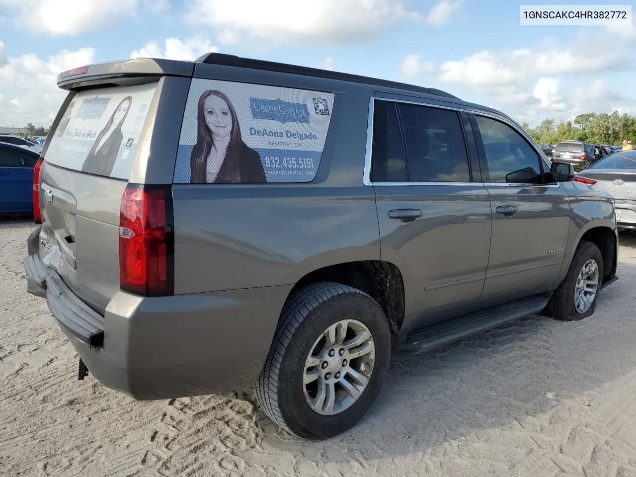 2017 Chevrolet Tahoe C1500 Ls VIN: 1GNSCAKC4HR382772 Lot: 72383794