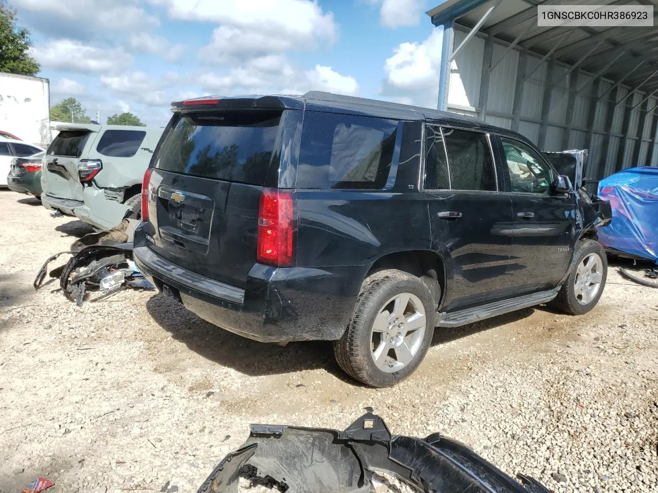 2017 Chevrolet Tahoe C1500 Lt VIN: 1GNSCBKC0HR386923 Lot: 72383824