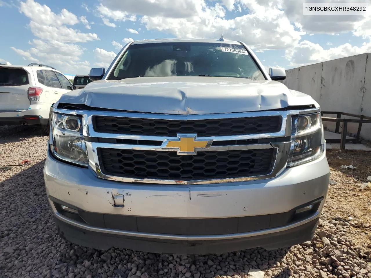 2017 Chevrolet Tahoe C1500 Lt VIN: 1GNSCBKCXHR348292 Lot: 72736364