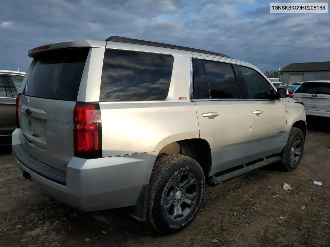 2017 Chevrolet Tahoe K1500 Lt VIN: 1GNSKBKC9HR205188 Lot: 73179204