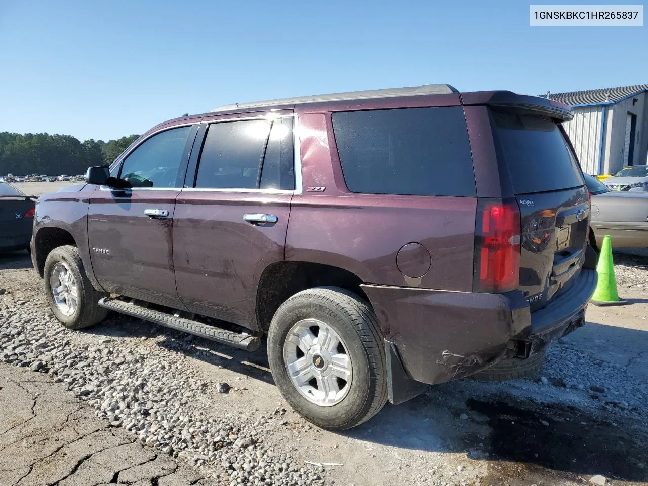 2017 Chevrolet Tahoe K1500 Lt VIN: 1GNSKBKC1HR265837 Lot: 73956774