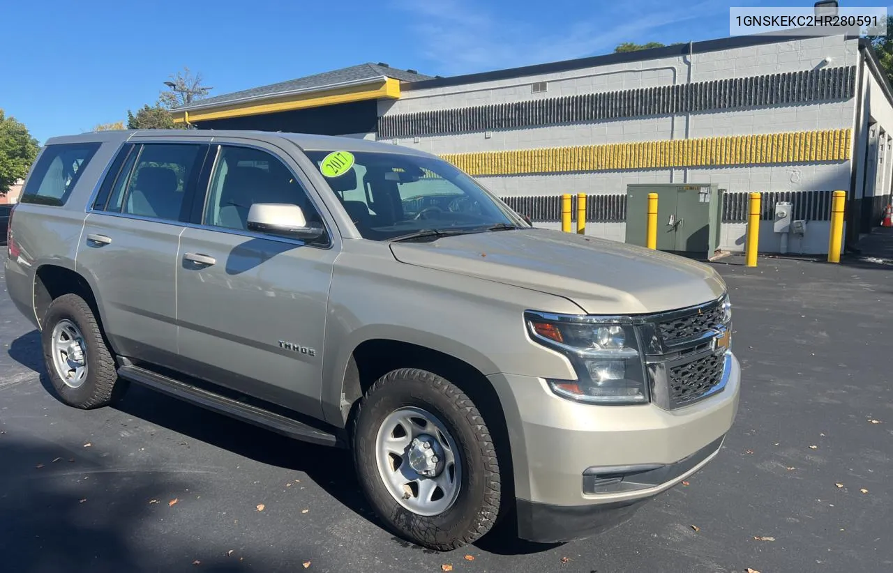 1GNSKEKC2HR280591 2017 Chevrolet Tahoe Commercial Fleet