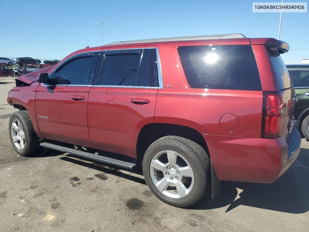 2017 Chevrolet Tahoe K1500 Lt VIN: 1GNSKBKC3HR340926 Lot: 74564234