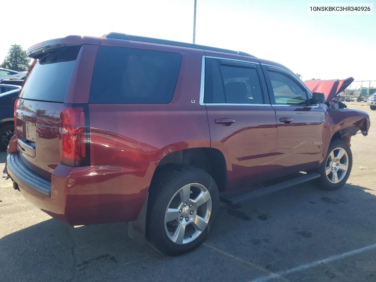 2017 Chevrolet Tahoe K1500 Lt VIN: 1GNSKBKC3HR340926 Lot: 74564234