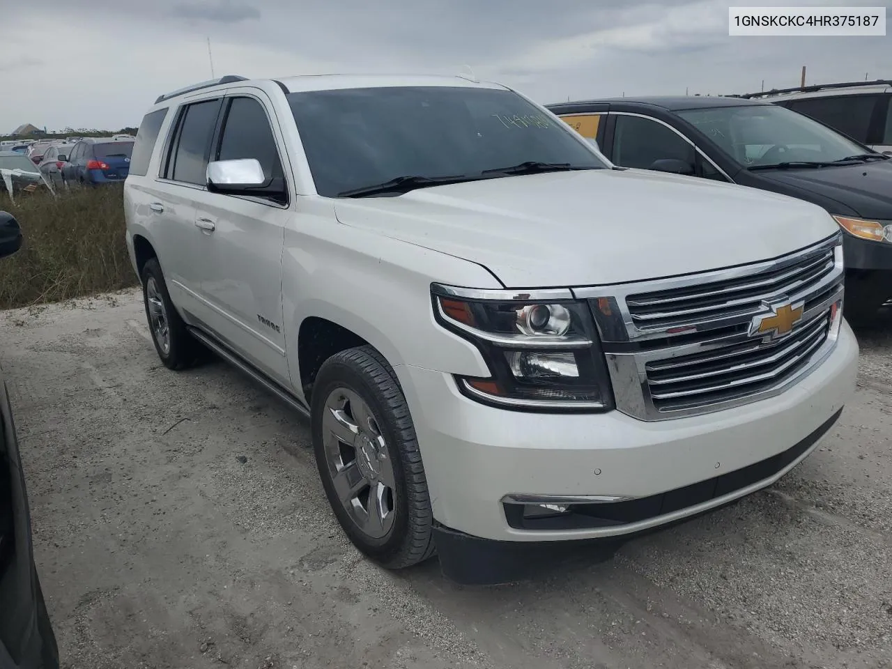 2017 Chevrolet Tahoe K1500 Premier VIN: 1GNSKCKC4HR375187 Lot: 74813804