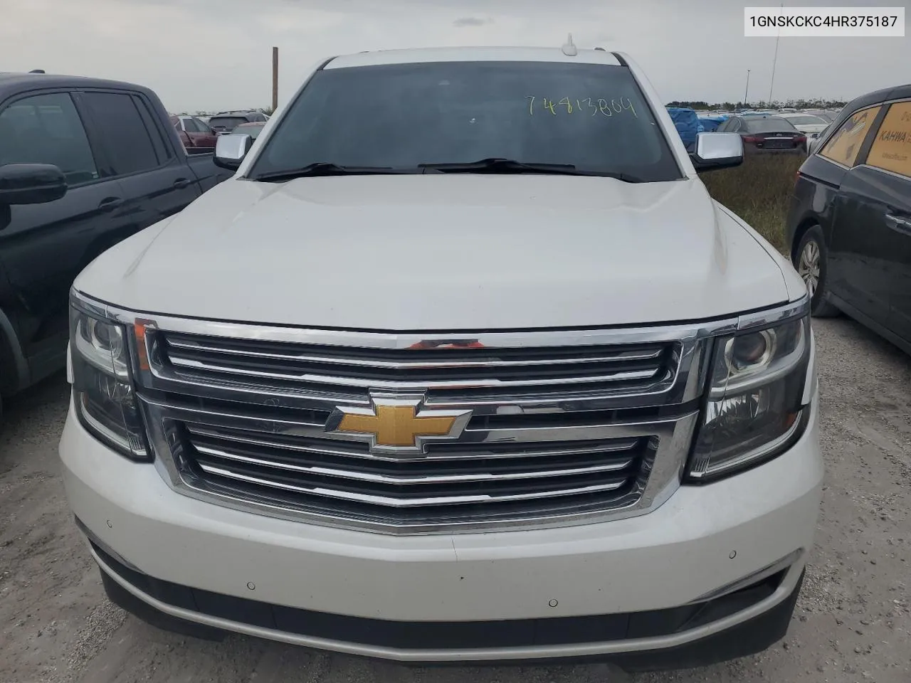 2017 Chevrolet Tahoe K1500 Premier VIN: 1GNSKCKC4HR375187 Lot: 74813804