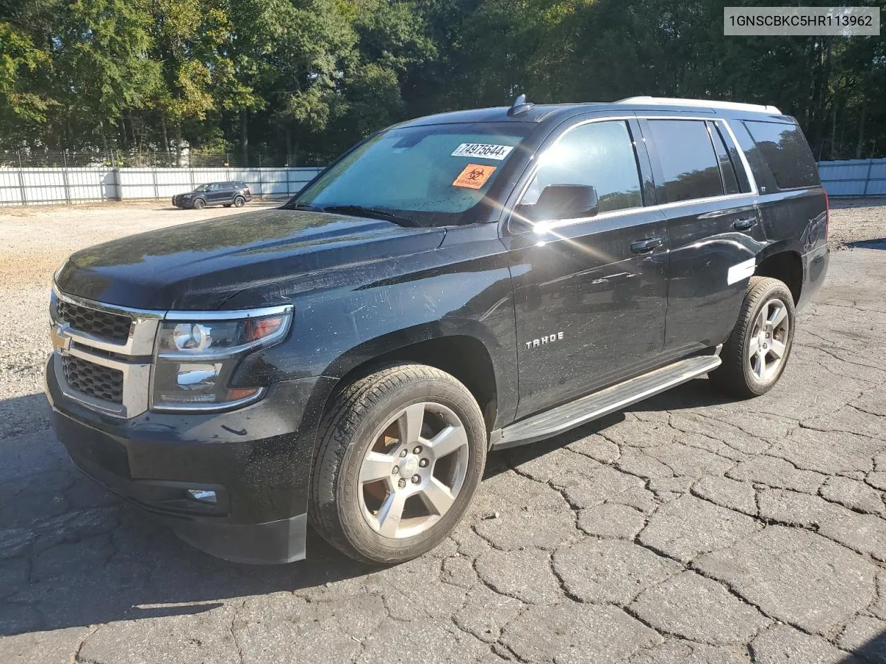 2017 Chevrolet Tahoe C1500 Lt VIN: 1GNSCBKC5HR113962 Lot: 74975644