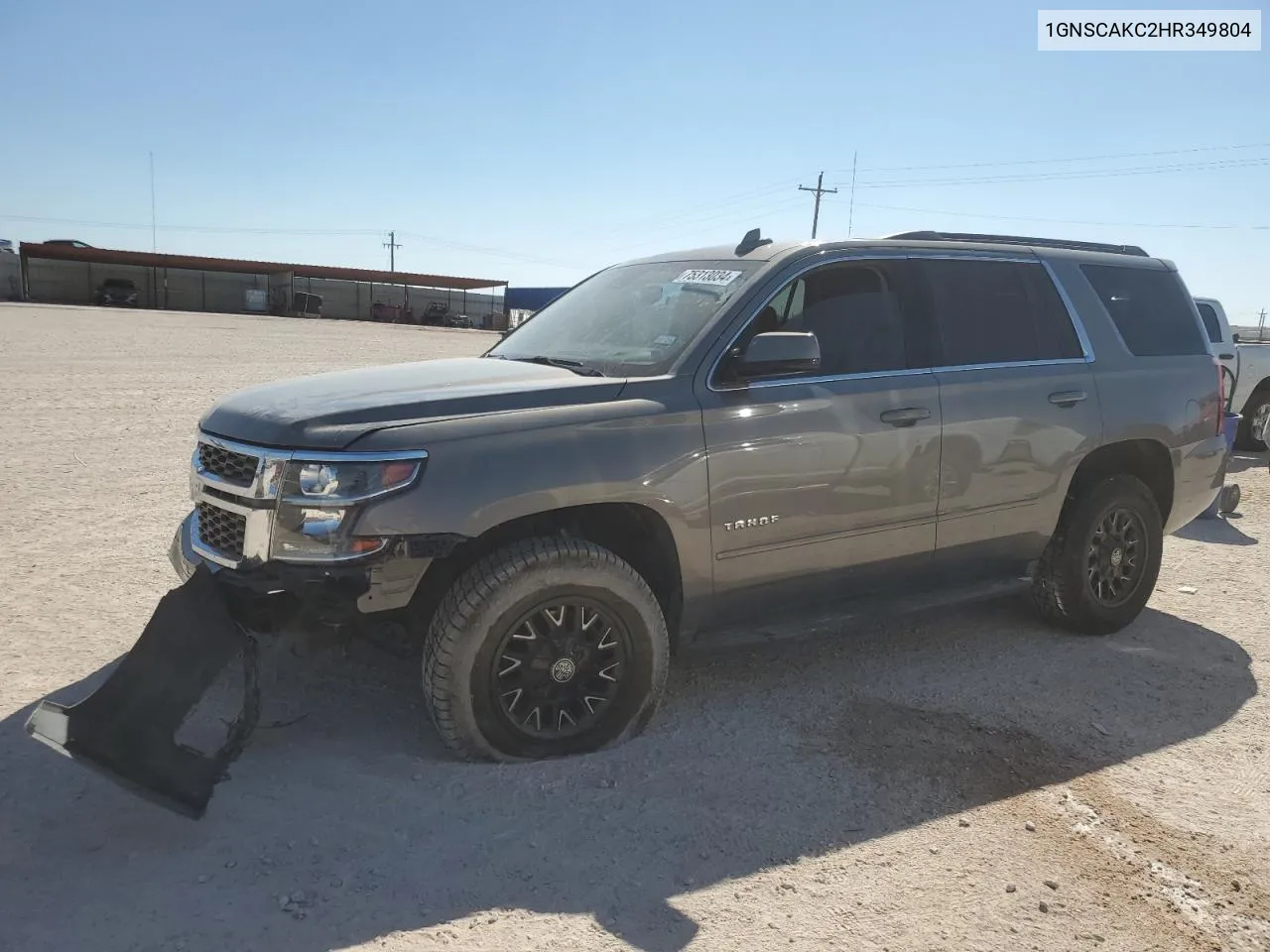 2017 Chevrolet Tahoe C1500 Ls VIN: 1GNSCAKC2HR349804 Lot: 75313034