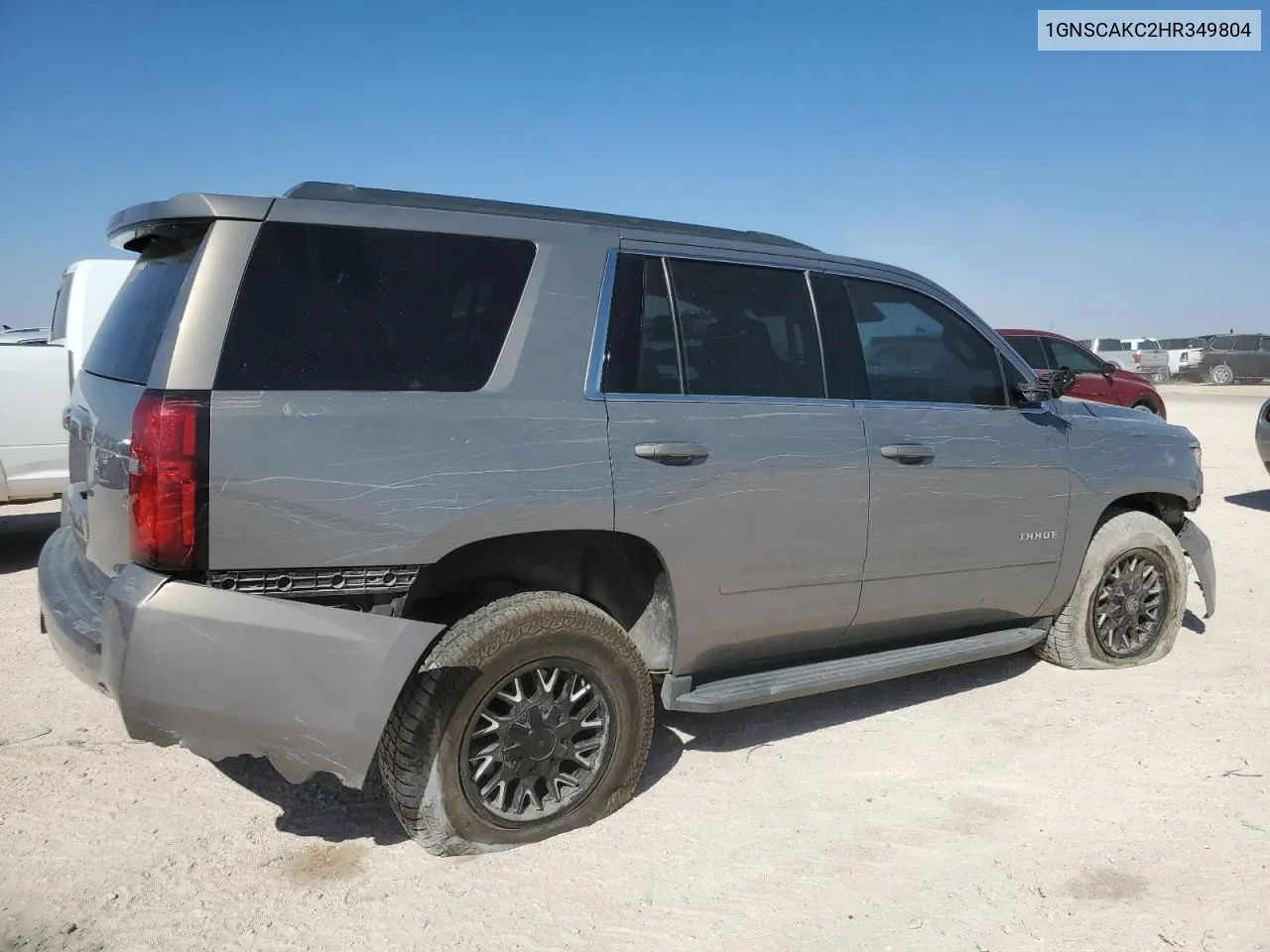 2017 Chevrolet Tahoe C1500 Ls VIN: 1GNSCAKC2HR349804 Lot: 75313034