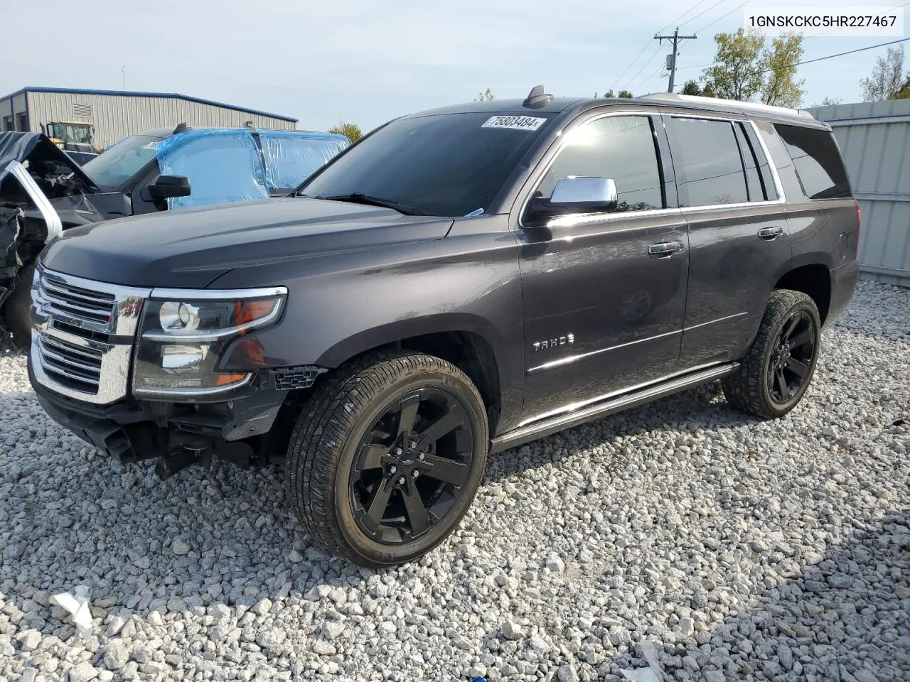 2017 Chevrolet Tahoe K1500 Premier VIN: 1GNSKCKC5HR227467 Lot: 75803484