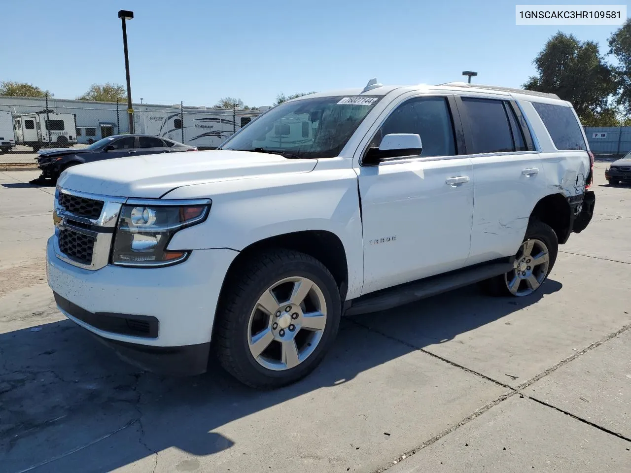 2017 Chevrolet Tahoe C1500 Ls VIN: 1GNSCAKC3HR109581 Lot: 76027144