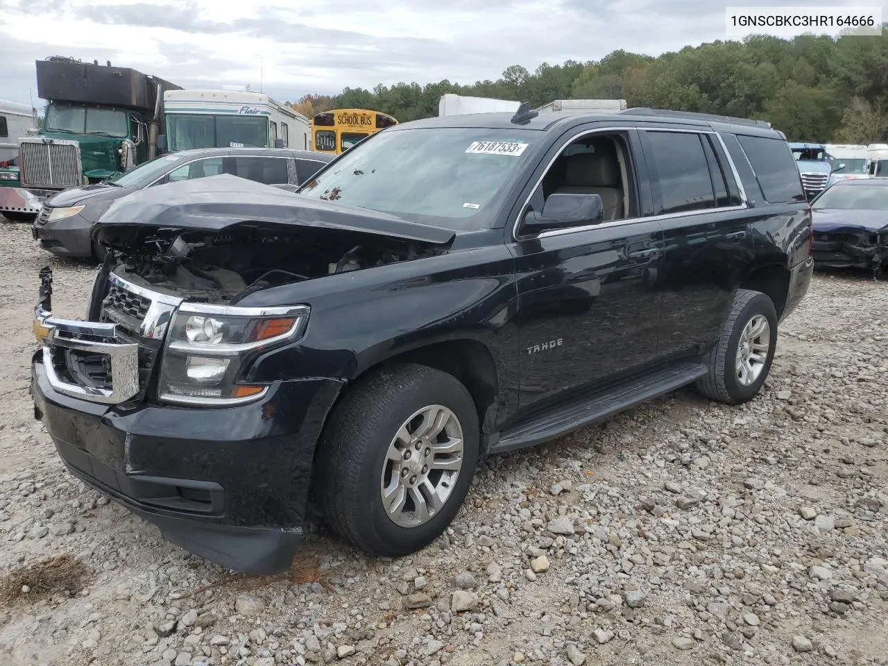 2017 Chevrolet Tahoe C1500 Lt VIN: 1GNSCBKC3HR164666 Lot: 76187533