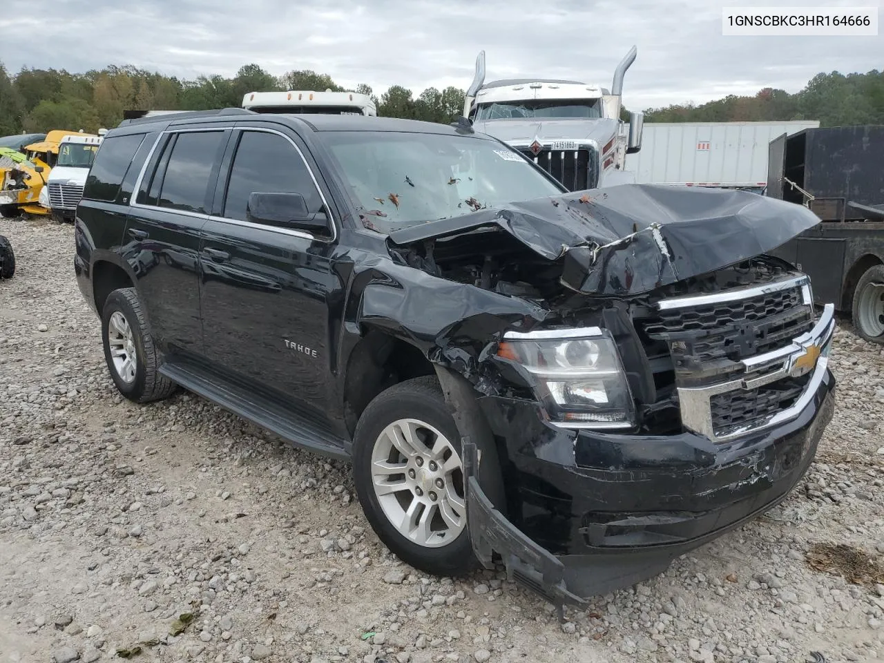 2017 Chevrolet Tahoe C1500 Lt VIN: 1GNSCBKC3HR164666 Lot: 76187533