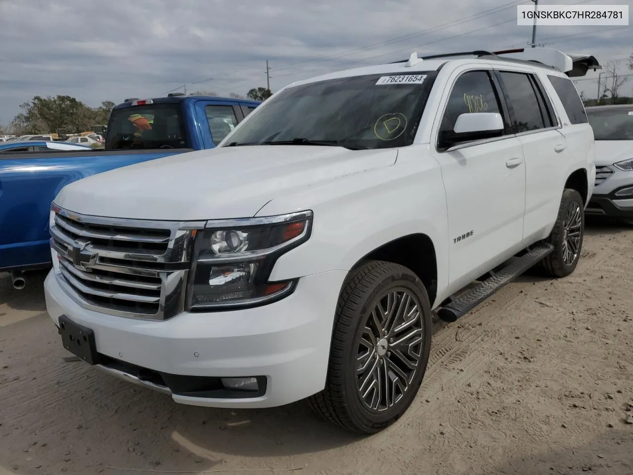 2017 Chevrolet Tahoe K1500 Lt VIN: 1GNSKBKC7HR284781 Lot: 76231654