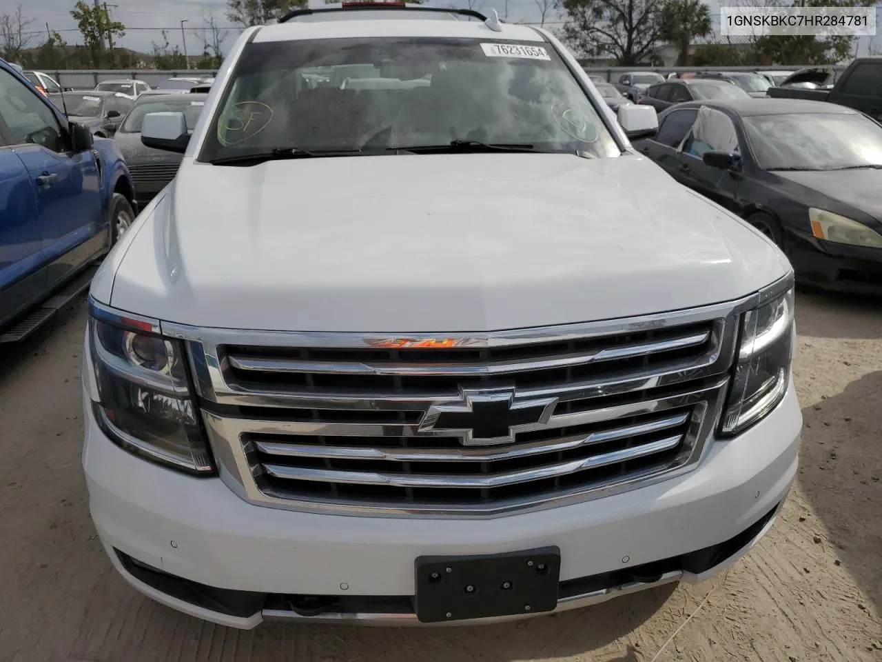 2017 Chevrolet Tahoe K1500 Lt VIN: 1GNSKBKC7HR284781 Lot: 76231654