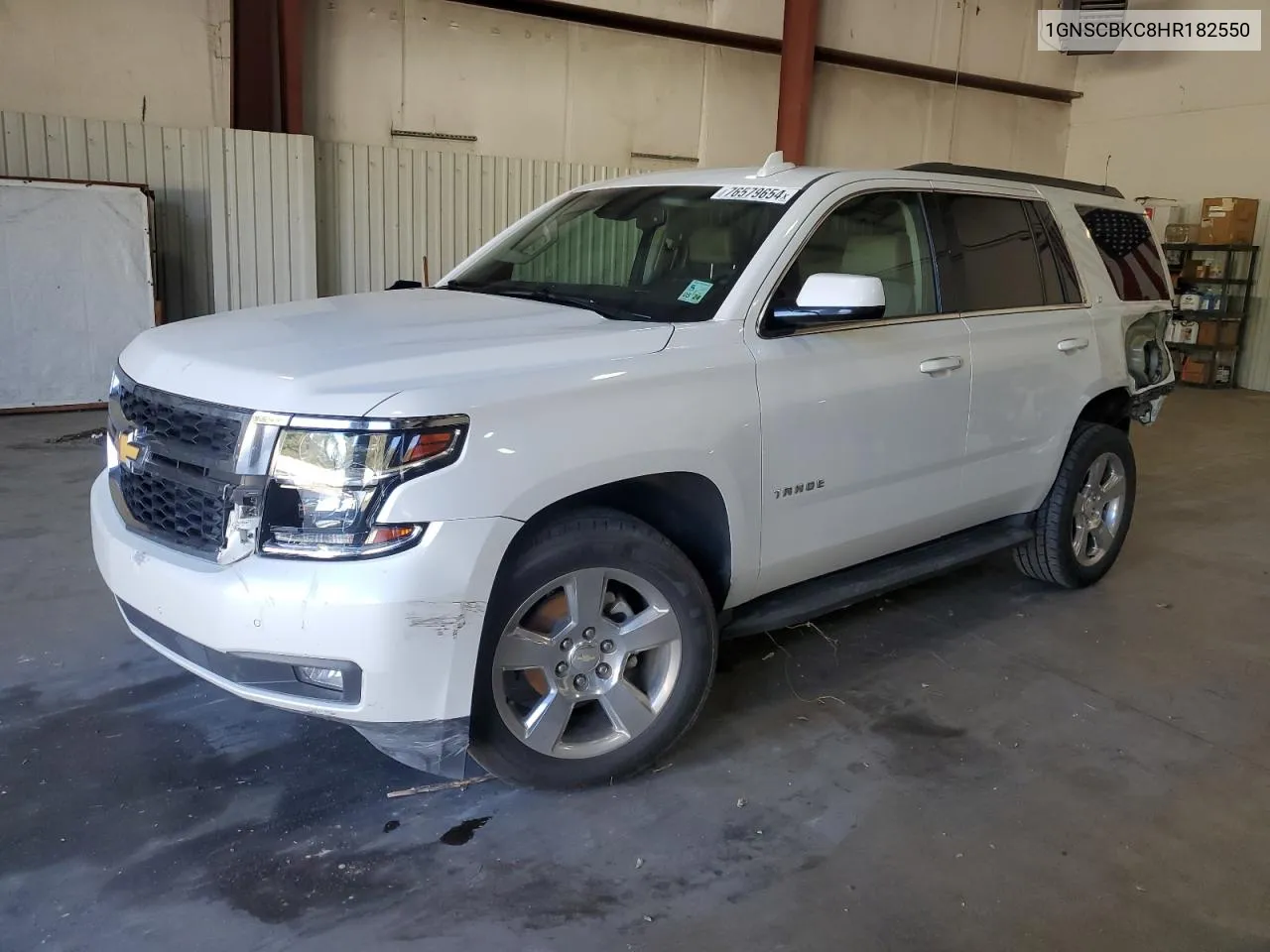 2017 Chevrolet Tahoe C1500 Lt VIN: 1GNSCBKC8HR182550 Lot: 76579654