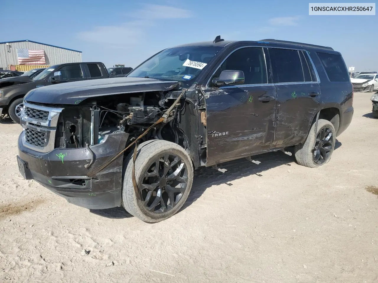 2017 Chevrolet Tahoe C1500 Ls VIN: 1GNSCAKCXHR250647 Lot: 76616594