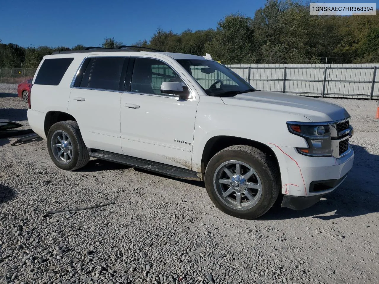 2017 Chevrolet Tahoe K1500 Ls VIN: 1GNSKAEC7HR368394 Lot: 76872904