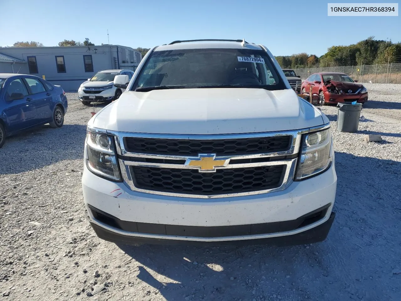 2017 Chevrolet Tahoe K1500 Ls VIN: 1GNSKAEC7HR368394 Lot: 76872904