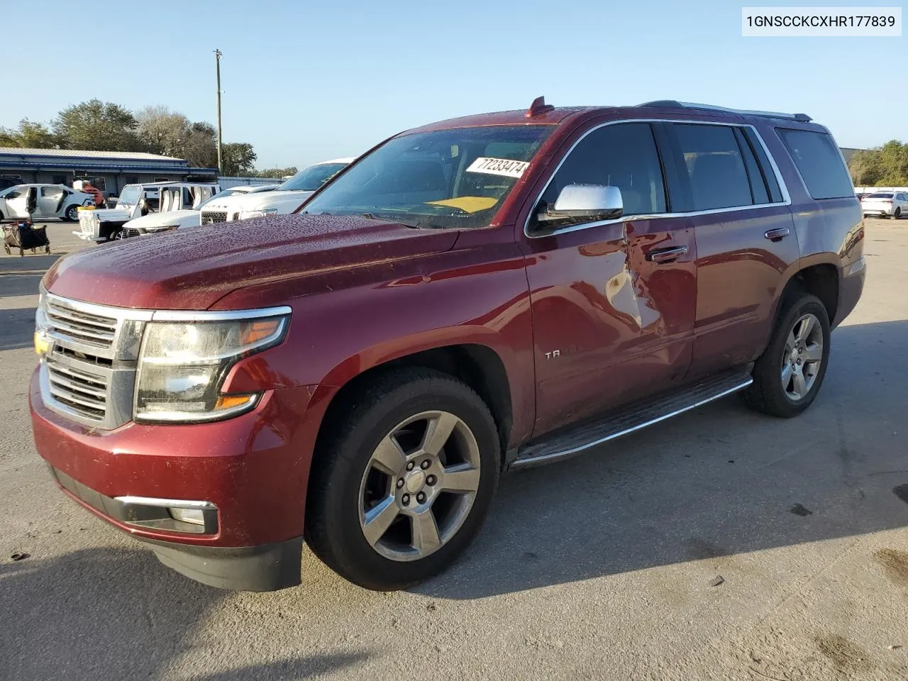 2017 Chevrolet Tahoe C1500 Premier VIN: 1GNSCCKCXHR177839 Lot: 77233474