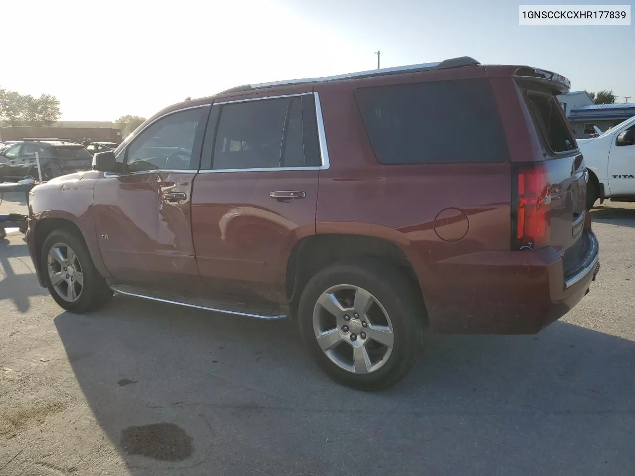 2017 Chevrolet Tahoe C1500 Premier VIN: 1GNSCCKCXHR177839 Lot: 77233474