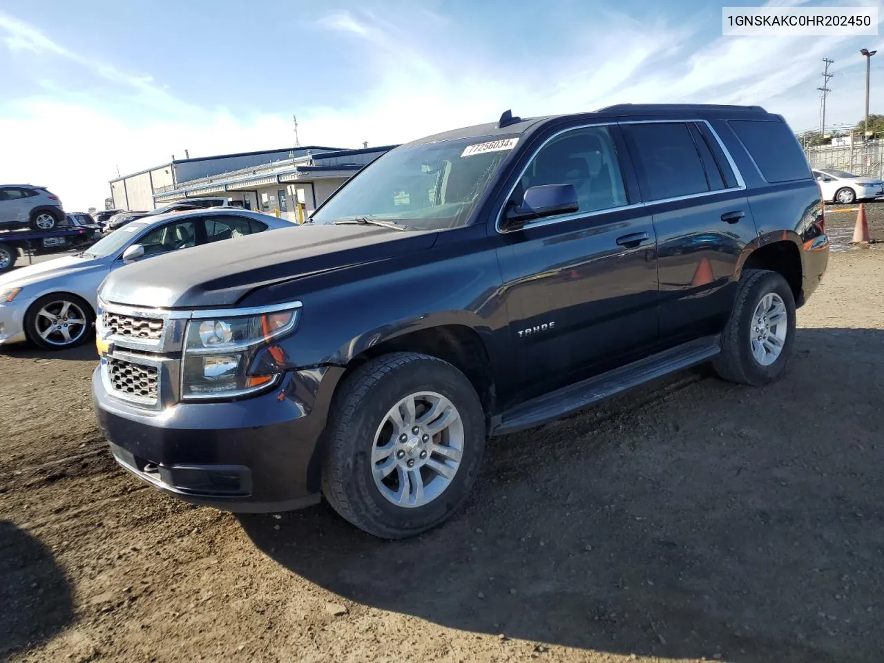 2017 Chevrolet Tahoe K1500 Ls VIN: 1GNSKAKC0HR202450 Lot: 77256034