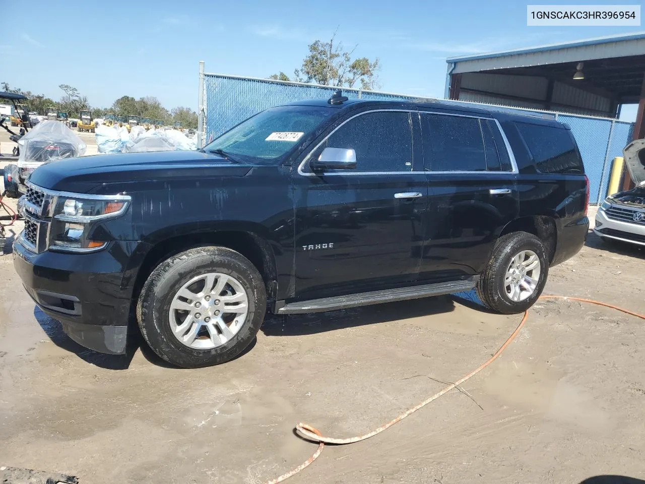 2017 Chevrolet Tahoe C1500 Ls VIN: 1GNSCAKC3HR396954 Lot: 77428774