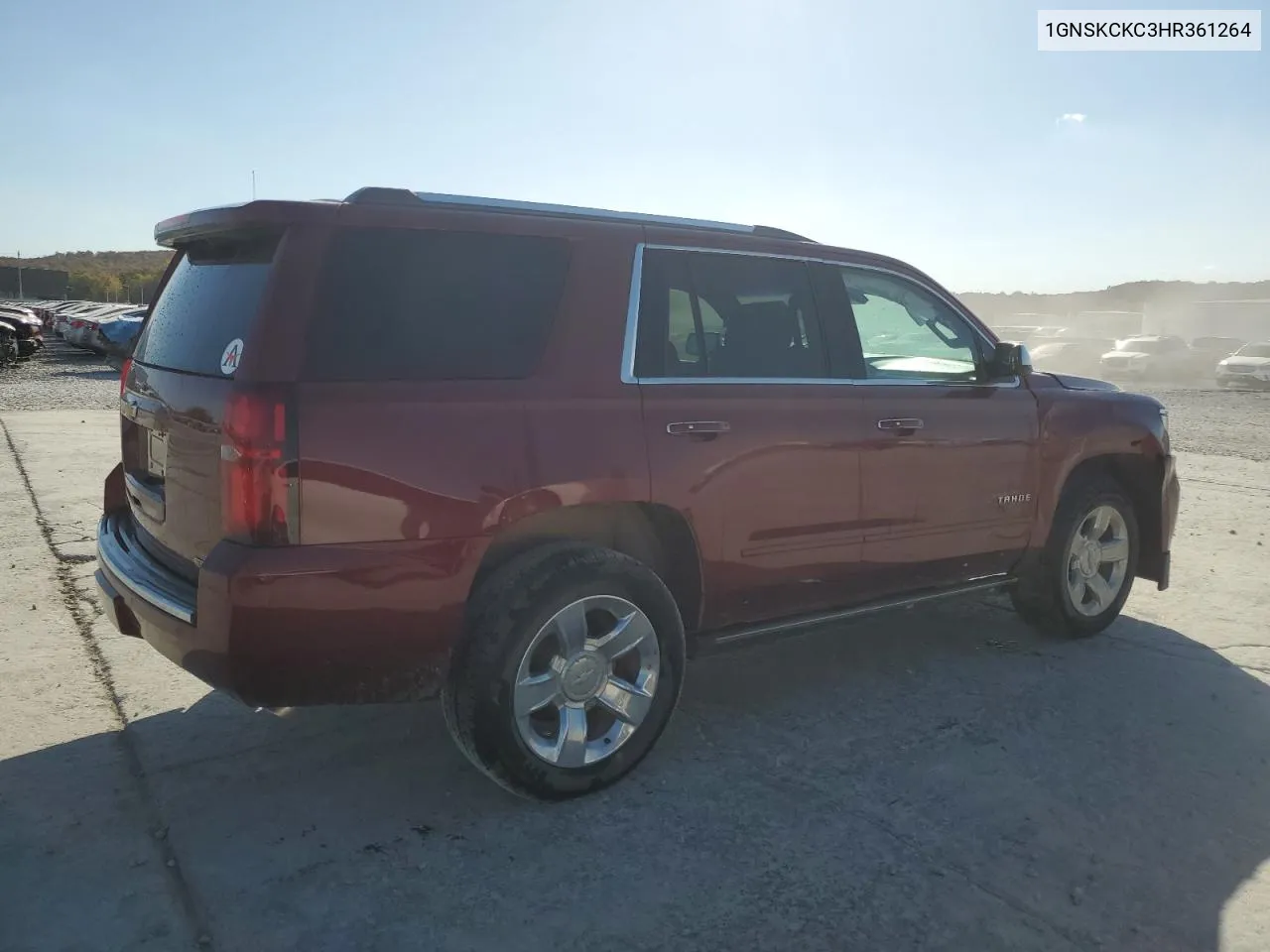 2017 Chevrolet Tahoe K1500 Premier VIN: 1GNSKCKC3HR361264 Lot: 77779944