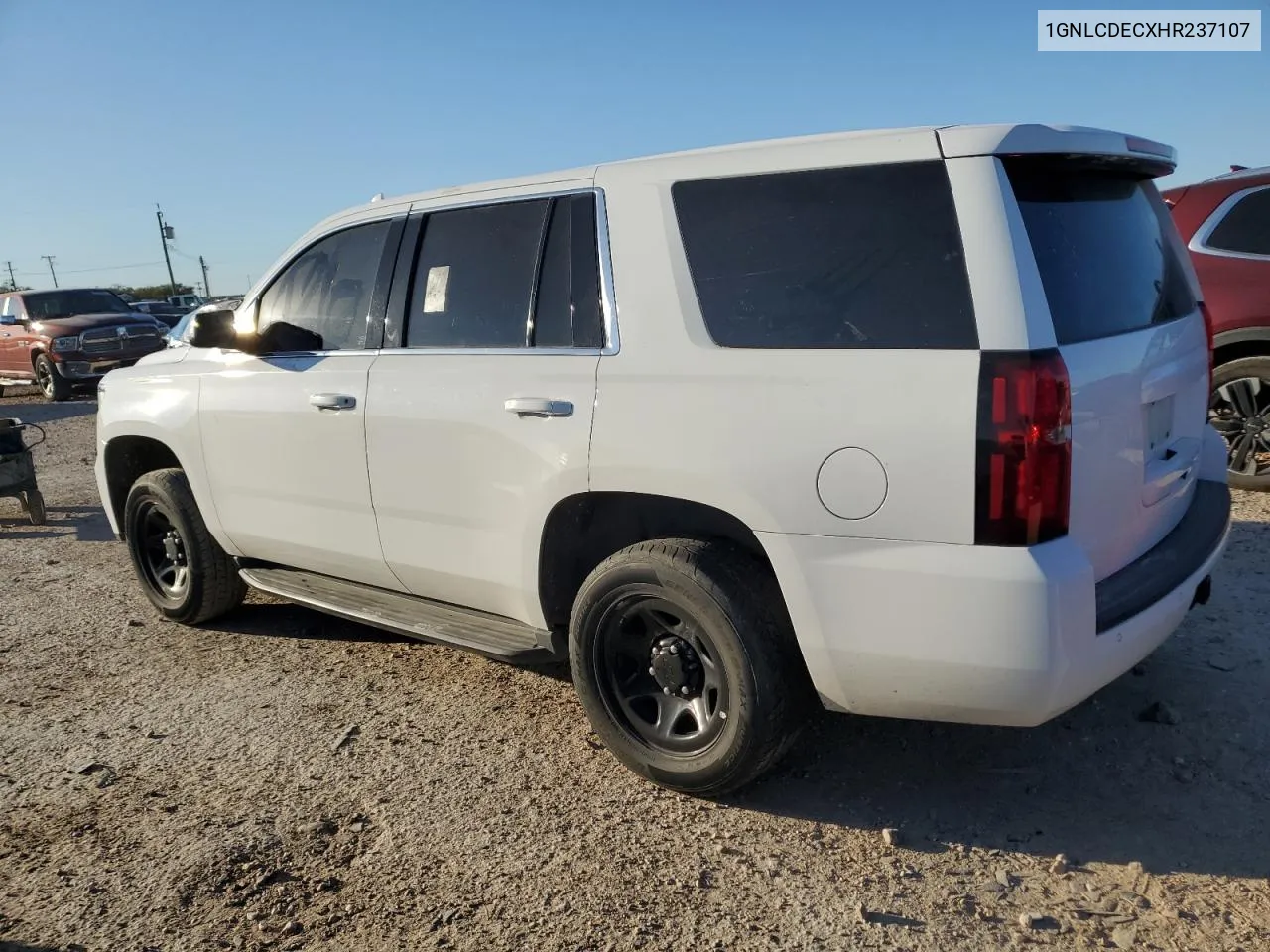 2017 Chevrolet Tahoe Police VIN: 1GNLCDECXHR237107 Lot: 80395704