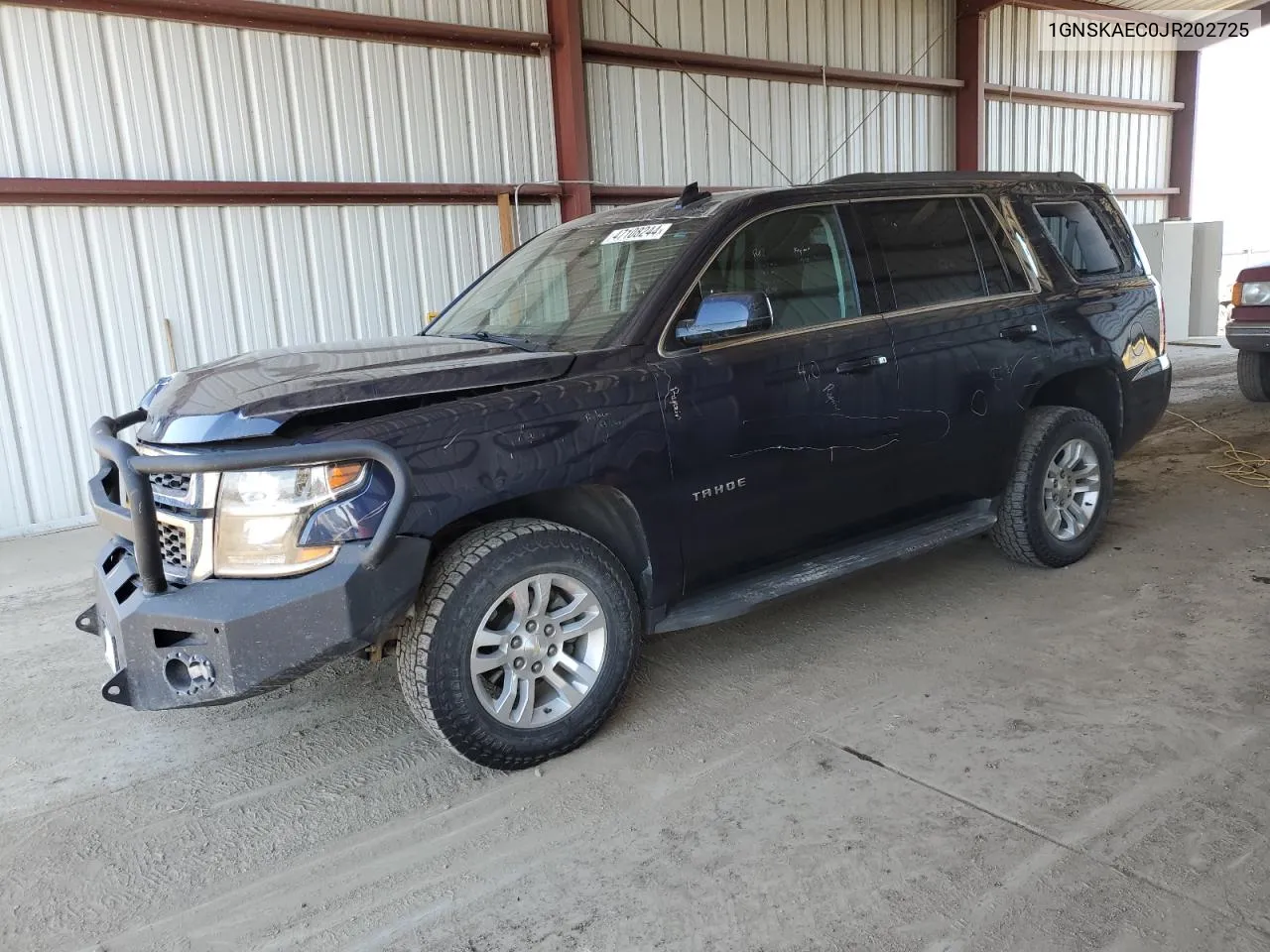 2018 Chevrolet Tahoe K1500 Ls VIN: 1GNSKAEC0JR202725 Lot: 47108244