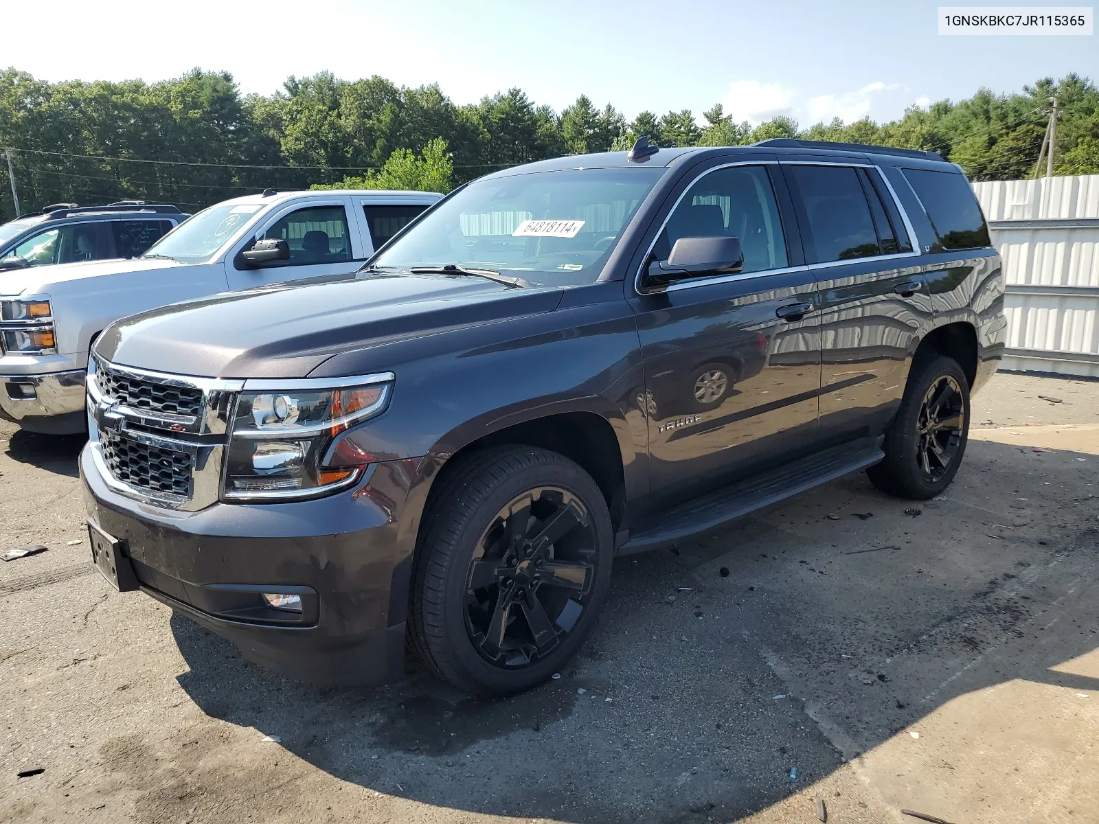 2018 Chevrolet Tahoe K1500 Lt VIN: 1GNSKBKC7JR115365 Lot: 64818114