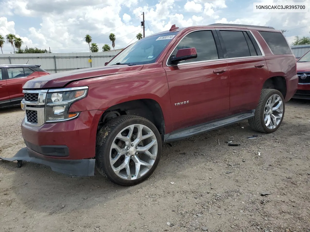 2018 Chevrolet Tahoe C1500 Ls VIN: 1GNSCAKC3JR395700 Lot: 67600114