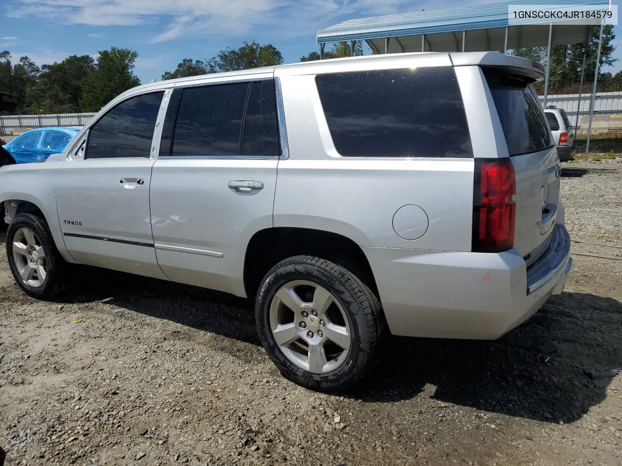 2018 Chevrolet Tahoe C1500 Premier VIN: 1GNSCCKC4JR184579 Lot: 70282064