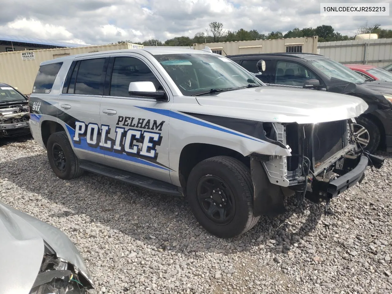 2018 Chevrolet Tahoe Police VIN: 1GNLCDECXJR252213 Lot: 70711004